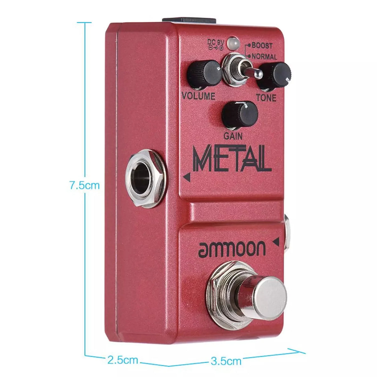Heavy Metal Distortion Guitar Effect Pedal E827