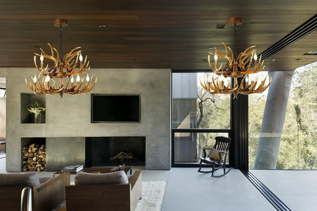 Antler Chandelier 9 Lights E12 Base I3893