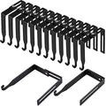 12 Pcs Adjustable Metal Cubicle Hanger Set (Black) B116