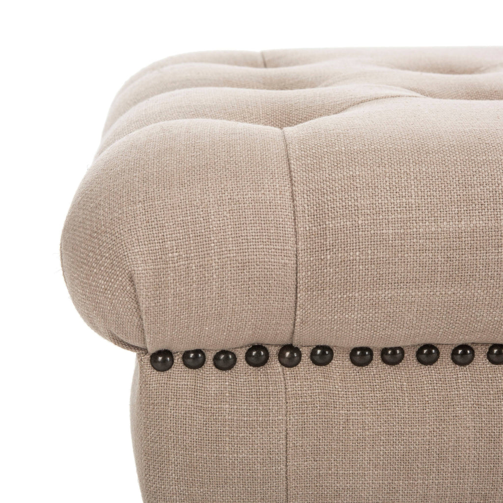 Tufted Bench, Taupe Q880