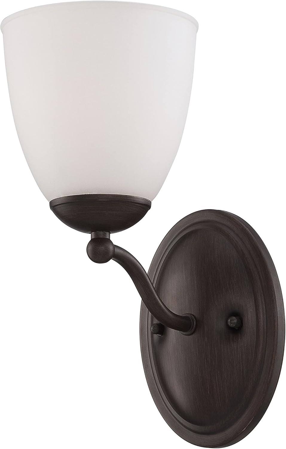 Three Light Vanity Frosted Glass Brushed Nickel Fixture D4226