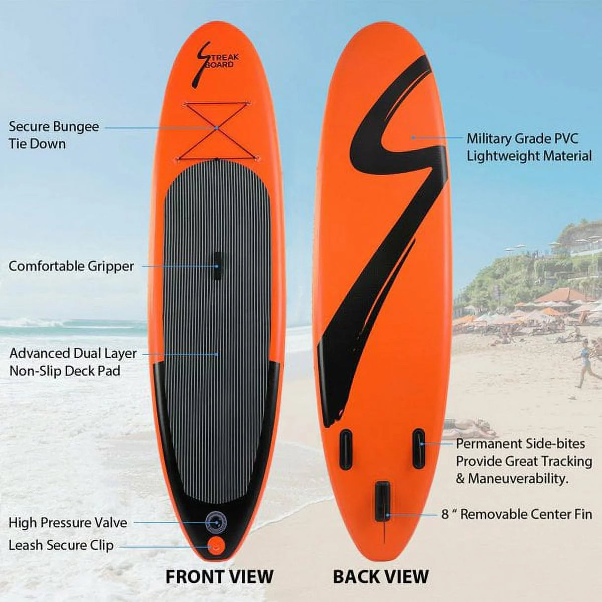 Portable 10' Inflatable Stand Up Paddle Board A6862