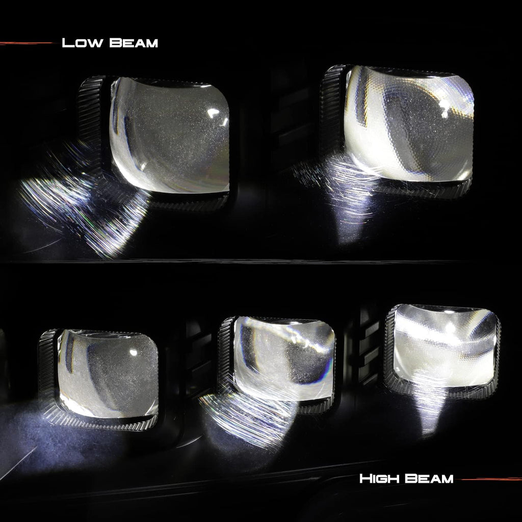Black Projector Beam Headlights Pair L45641