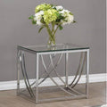 Glass Top Frame End Table P66812