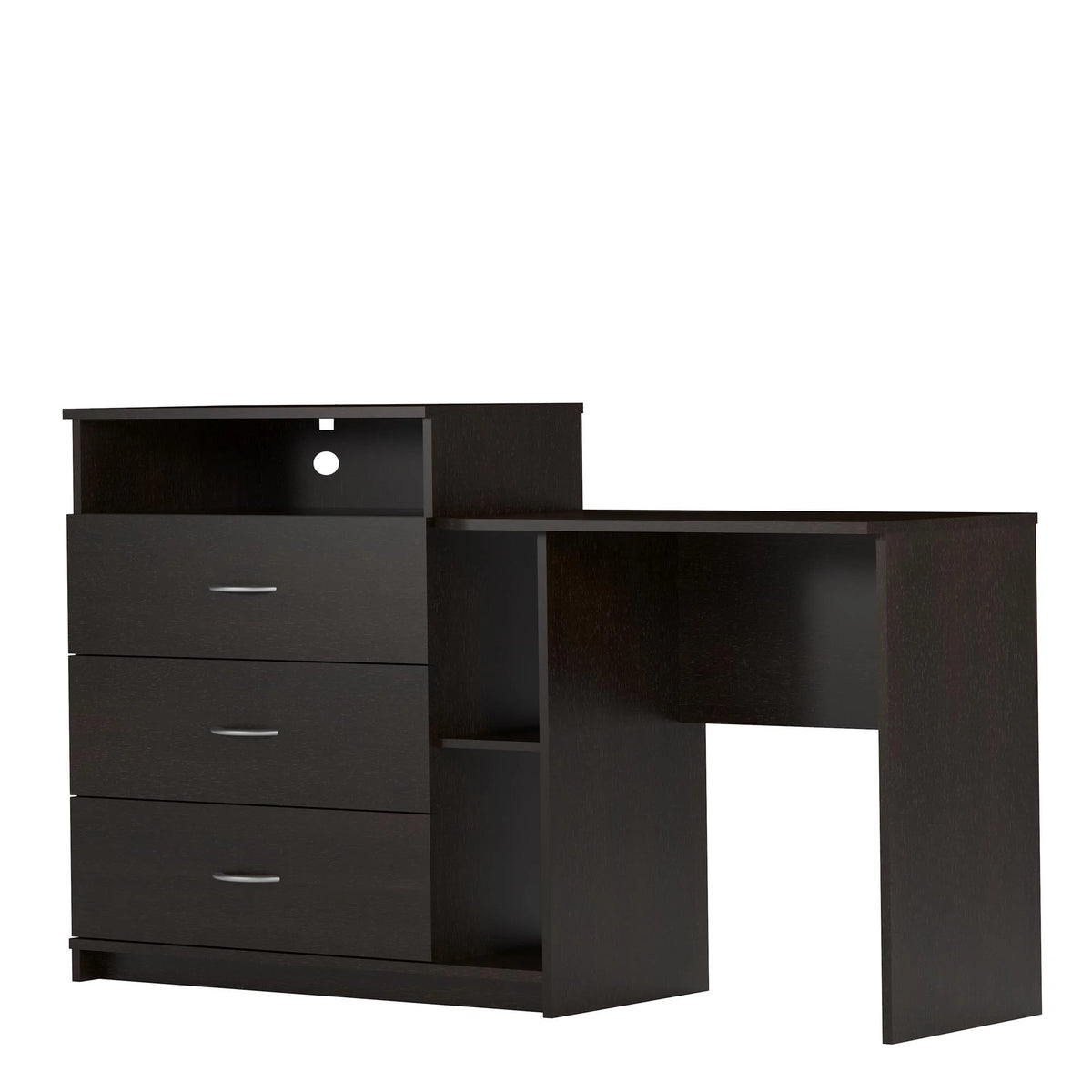 Espresso 3 in 1 Media Dresser and Desk Combo O374