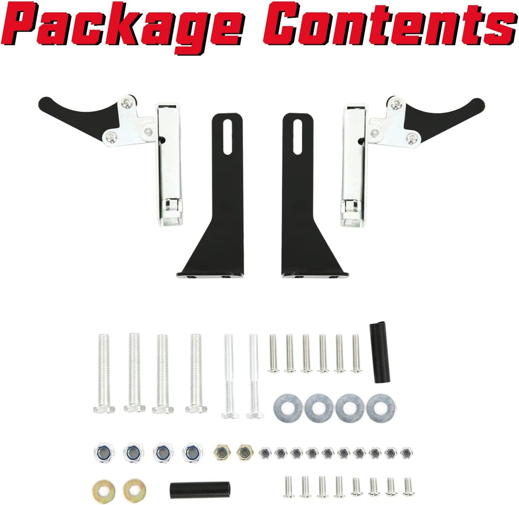 UTV Metal Doors with Automotive Style Latch, 2Pcs U3867