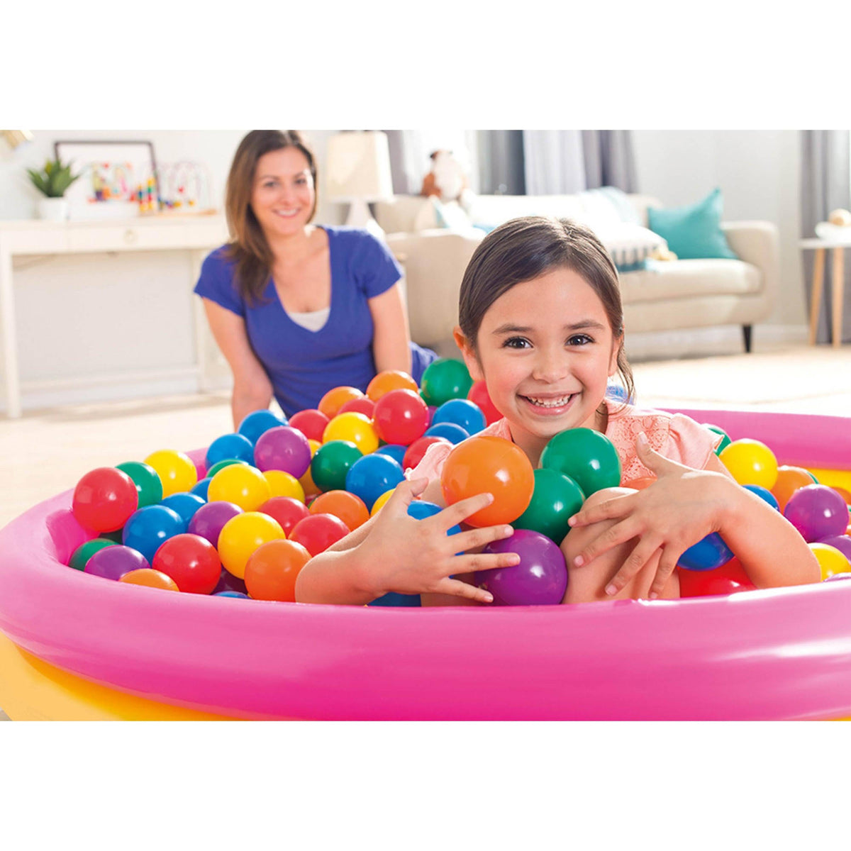 100-Pack Multi-Colored Plastic Fun Ballz for Ball Pits R8260