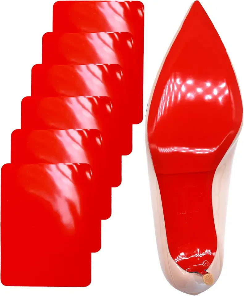 Self-Adhesive Anti-Slip Sole Protector for High Heels, 6"x4.5" Mirror Face 6Pcs A73062