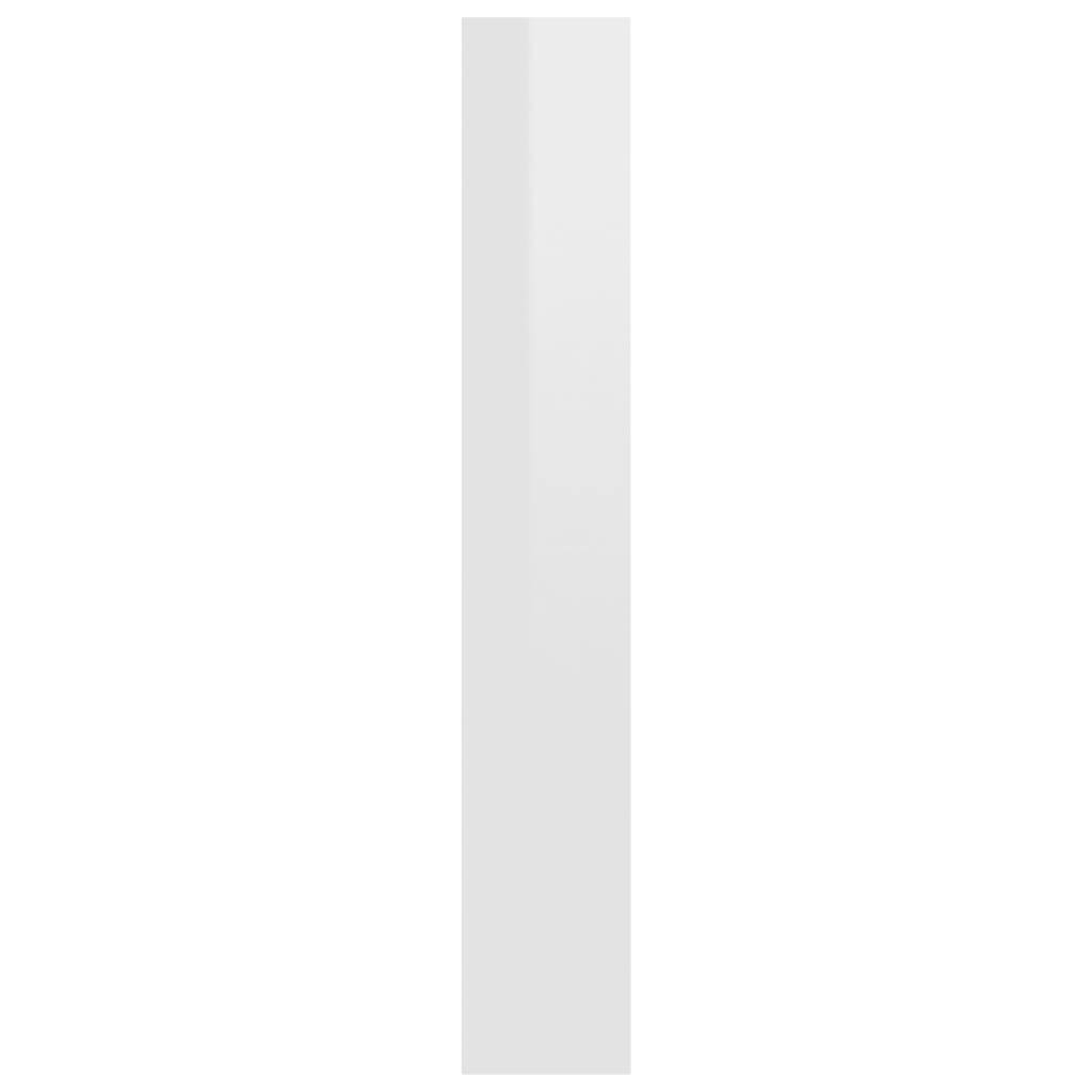5-Tier High Gloss White Chipboard Book Cabinet X57698