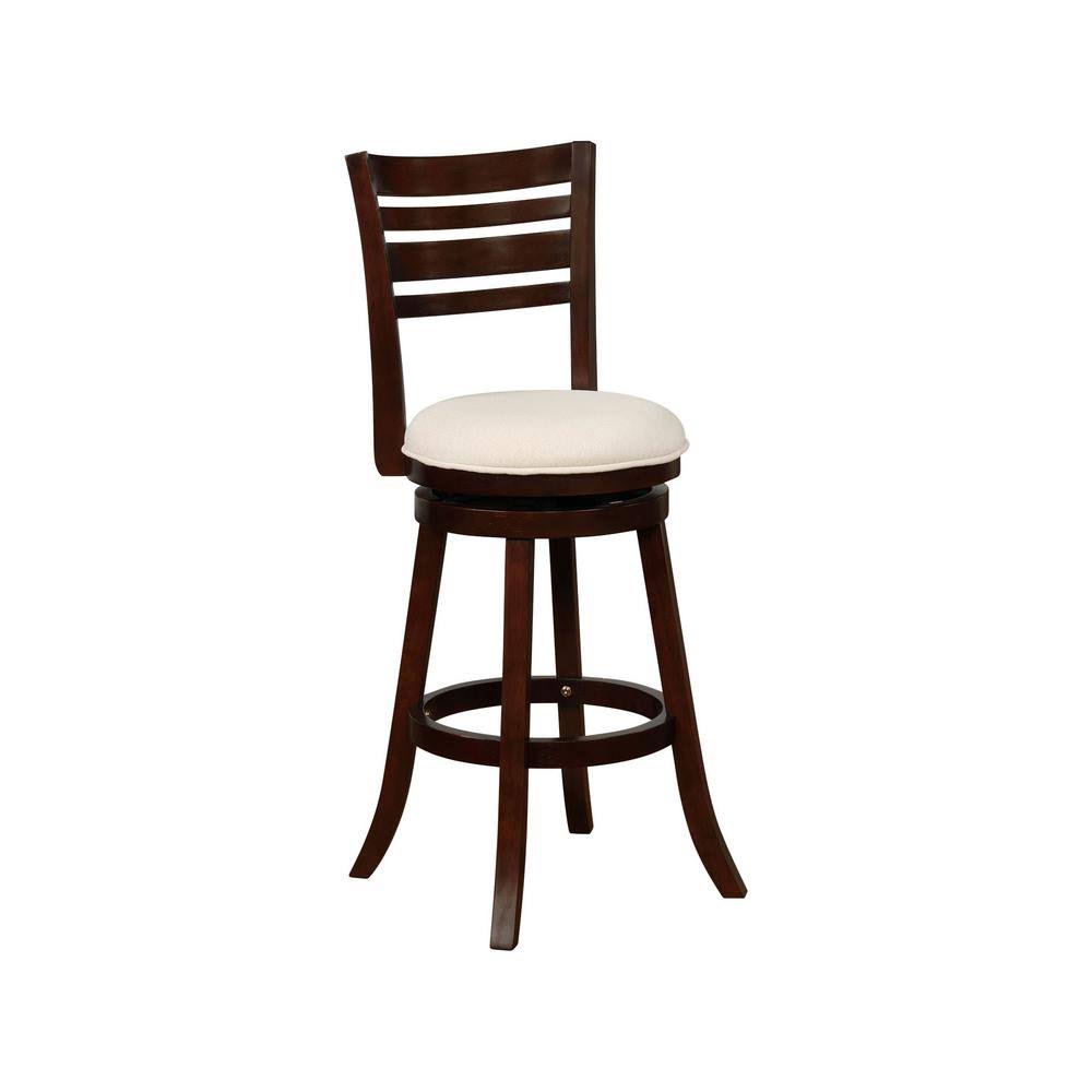 Cream/Espresso Bar Stool H3403