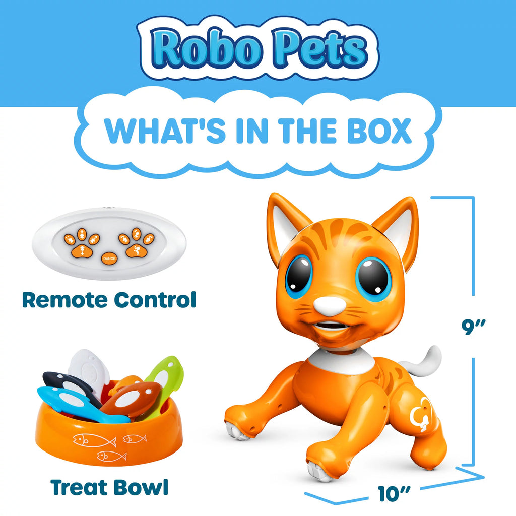 Robot Cat Toy with Hand Motion Gestures E2092
