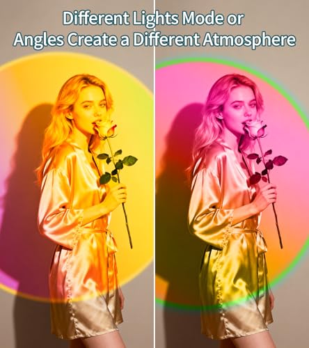 Multicolor Changing 360 Degree Rotation LED Sunset Lamp R3995