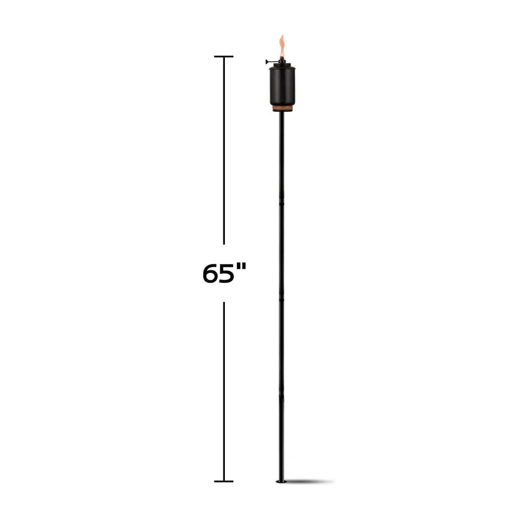 Adjustable Flame 65" TIKI Torch Resin Black S62711