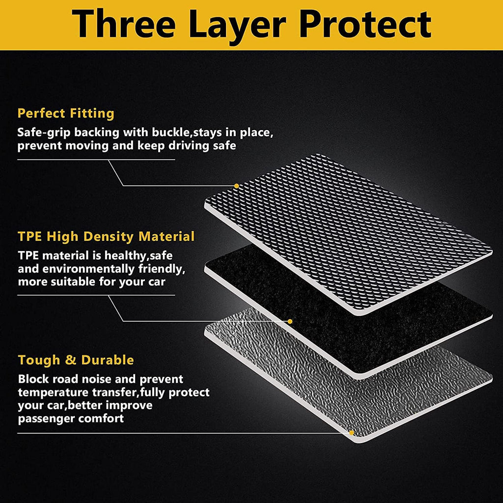 Heavy Duty Trunk Liner for Chevrolet Tracker 2014-2018, 3D Anti-Slip Pack of 2 K629178