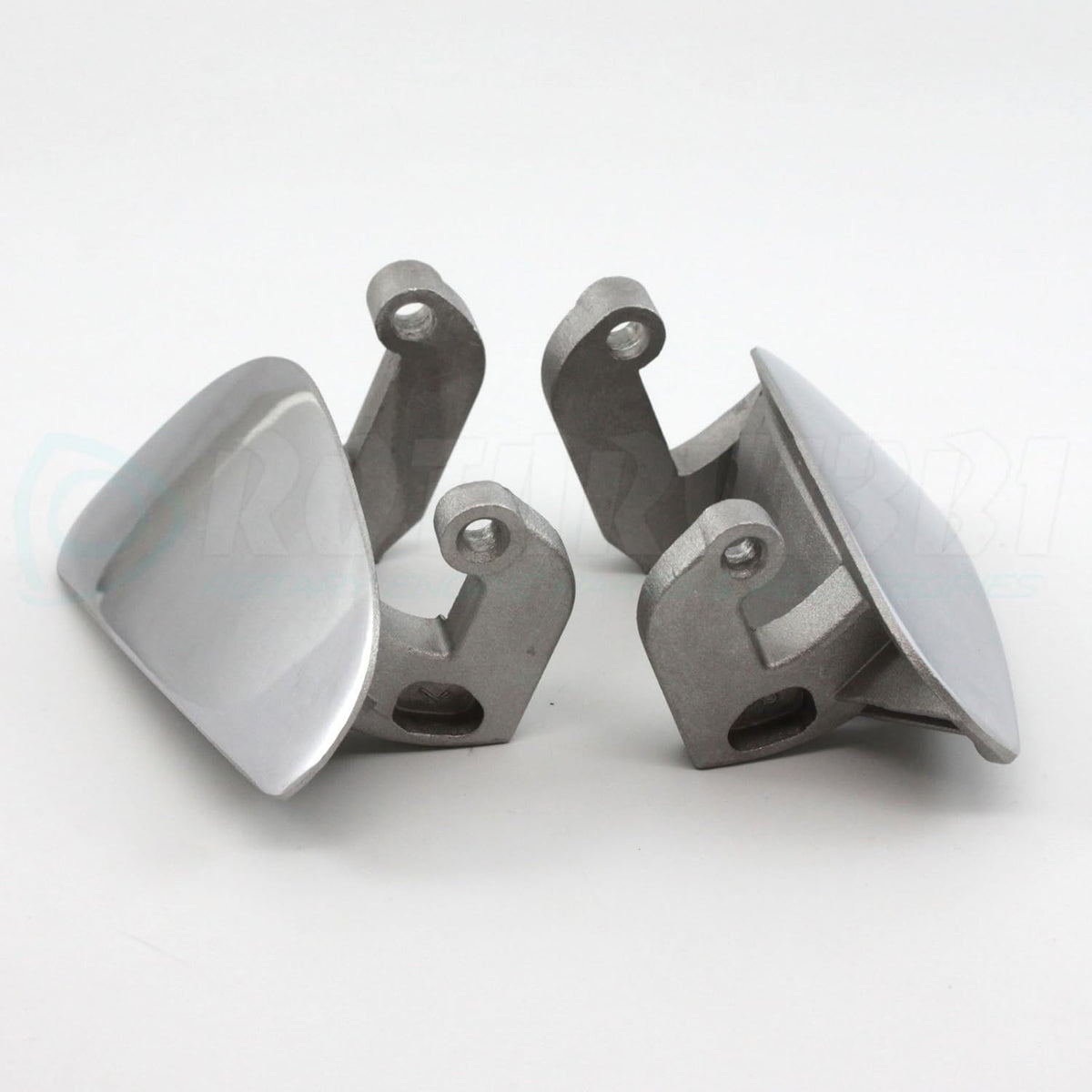 Polished Aluminum Door Handles U78393