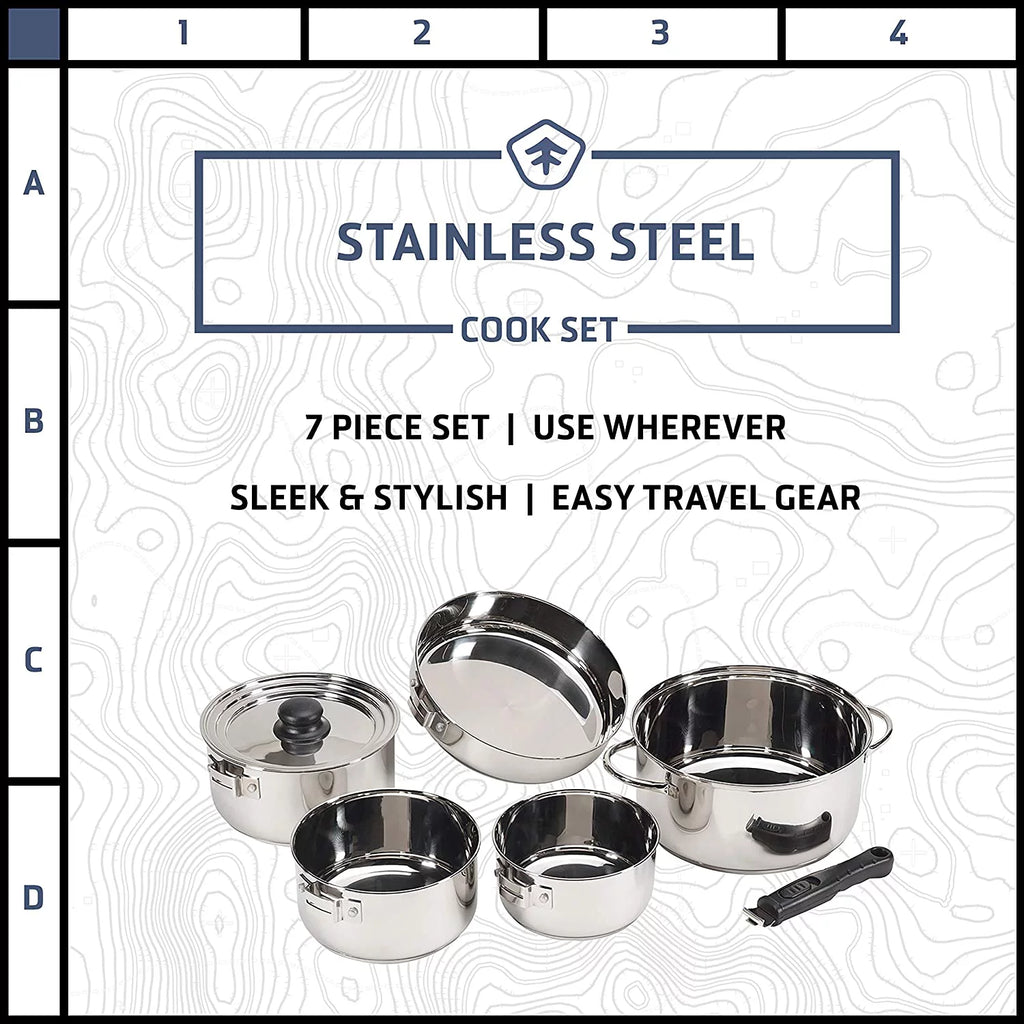 Stainless Steel Clad Cook Set W71265