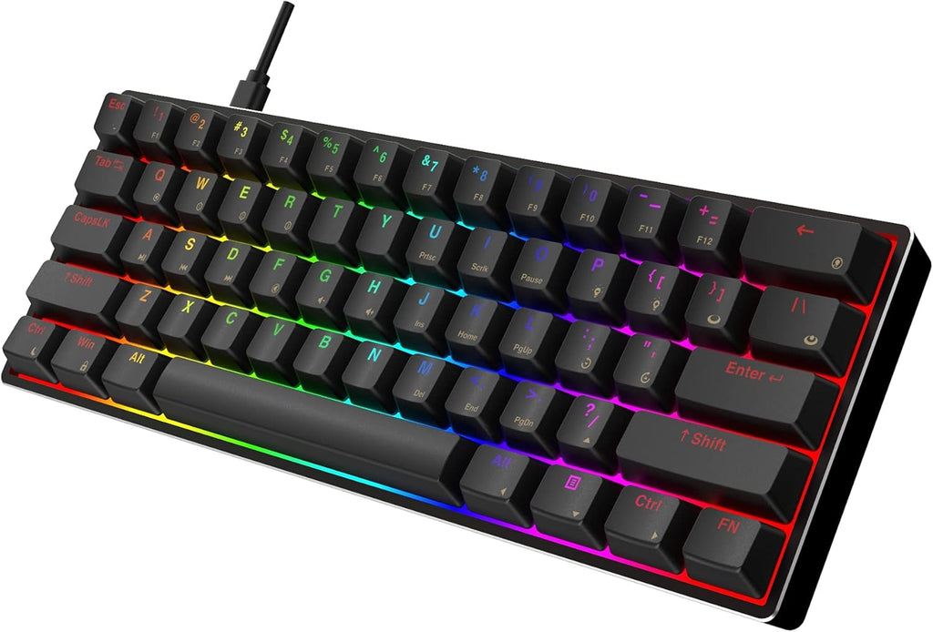 61 Keys Aluminum Case Hot Swappable Mechanical Keyboard T98053