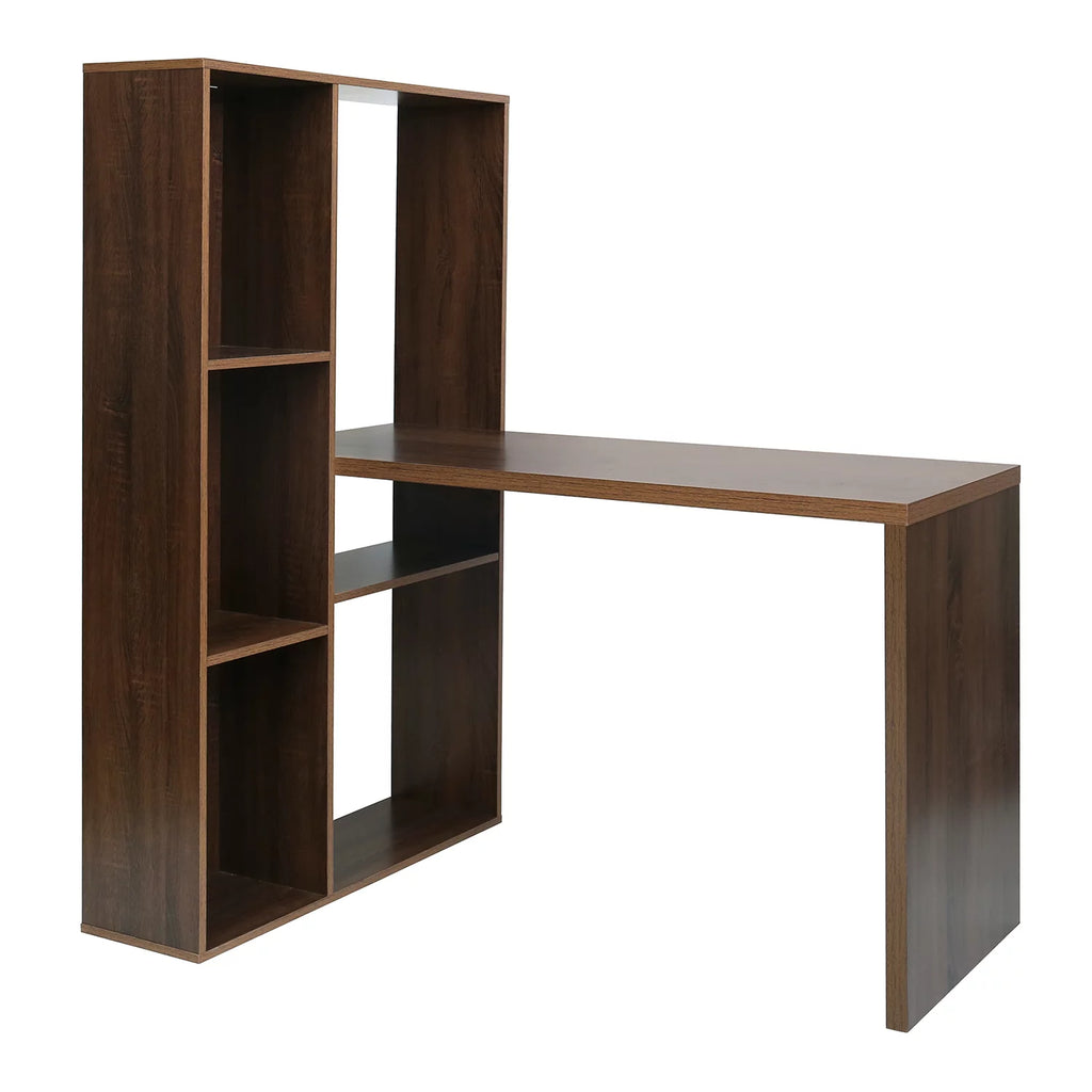 2 in 1 Computer Desk L-Shape Desktop with Shelves S91532