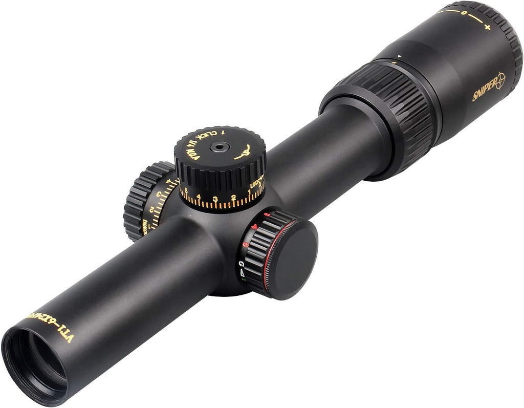 1-6X24 FFP Scope with Red/Green Illuminated Reticle and Scope Mount B10740
