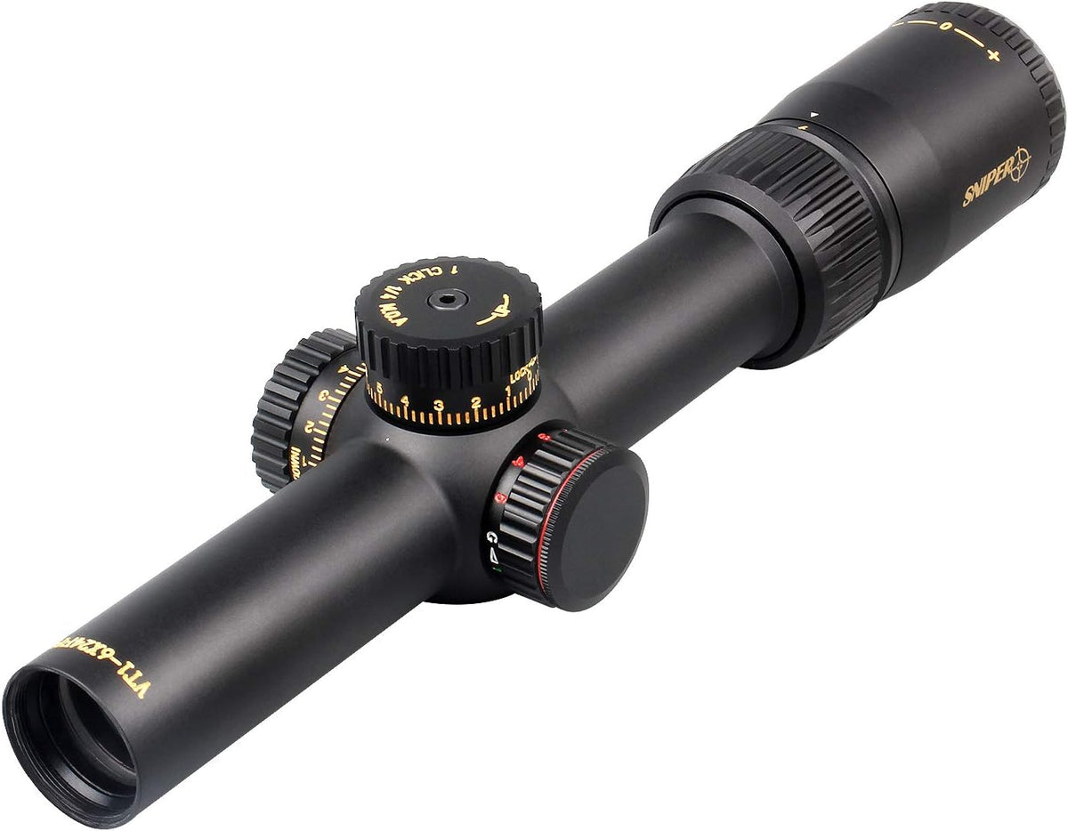 1-6X24 FFP Scope with Red/Green Illuminated Reticle and Scope Mount B10740