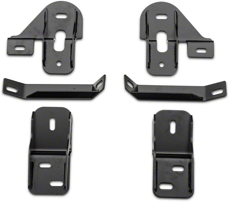 Black 4-Inch Oval Bent End Side Step Bars U55550