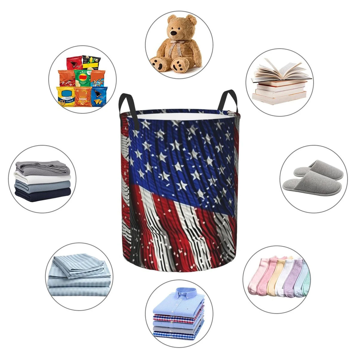 Collapsible 62L Laundry Basket M5356