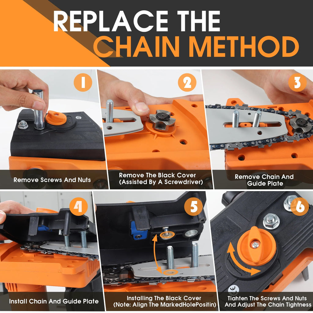 12 inch Cordless Electric Chainsaw with 2 Battery C265209