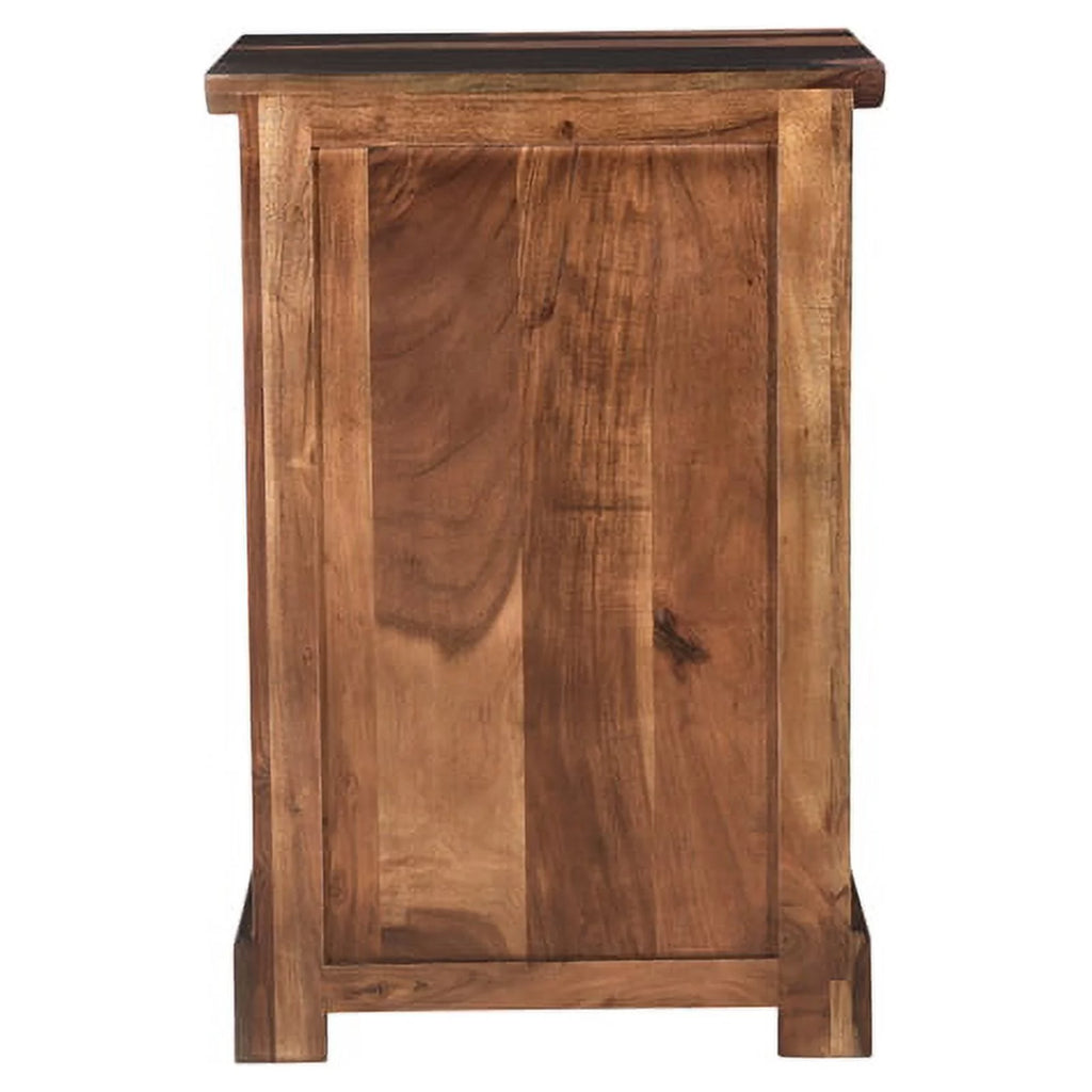 Dark Brown 3-drawer Solid Wood Filing Cabinet R913783