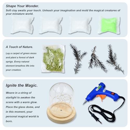 DIY Mushroom Lamp Kit with Glass Dome M300