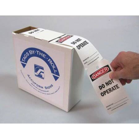 Danger Tag, Cardstock, PK250 V78346
