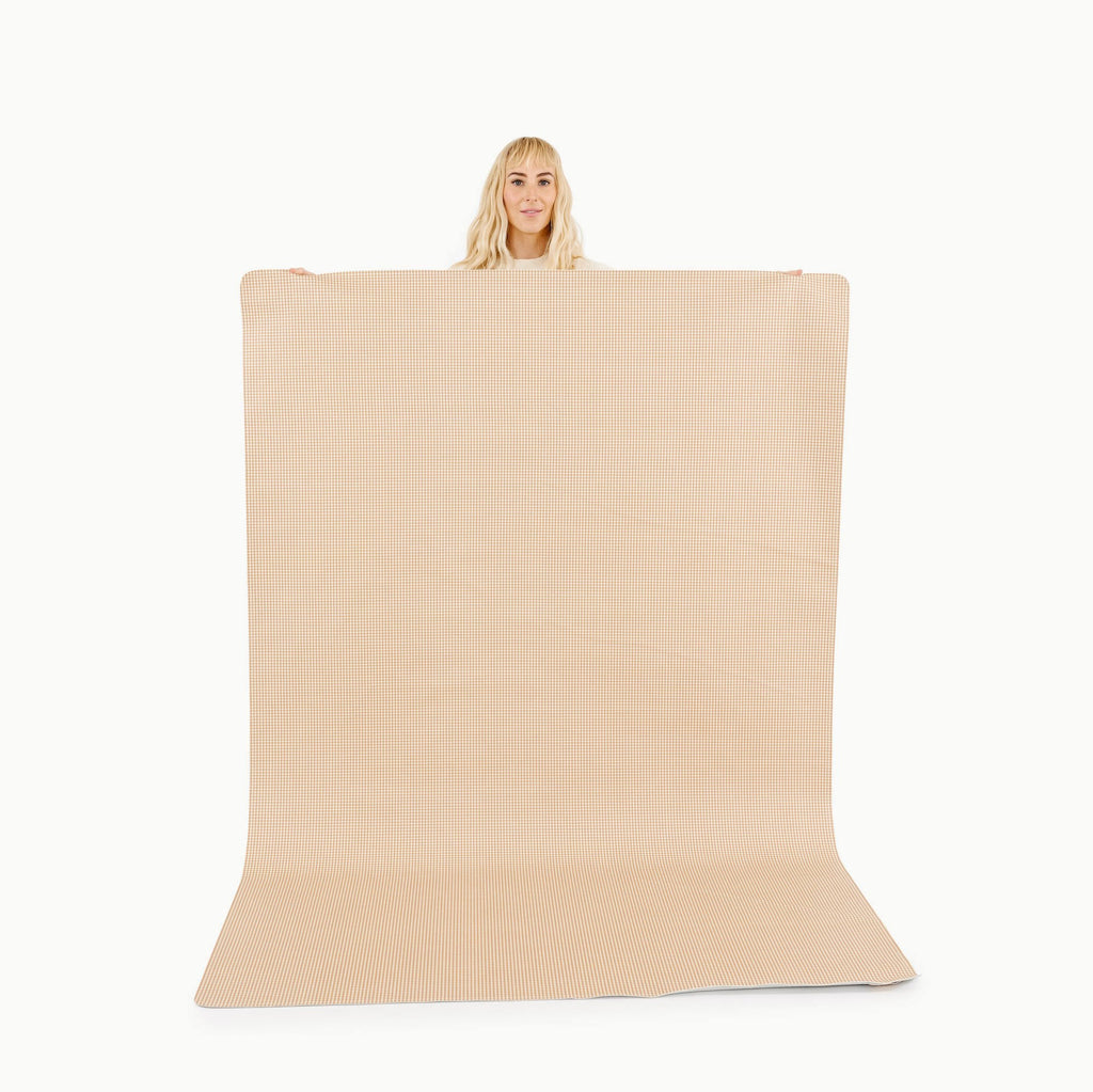 Bronze Check Padded Midi+ Q9144