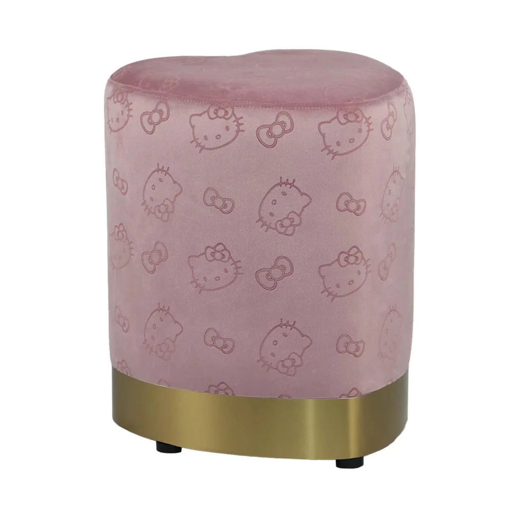 Black Vanity Ottoman Chair B8467