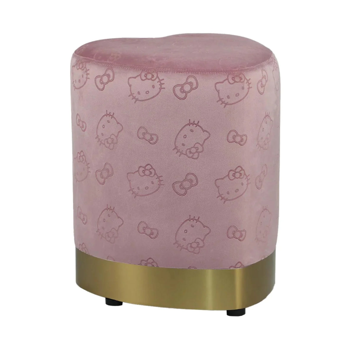 Black Vanity Ottoman Chair B8467