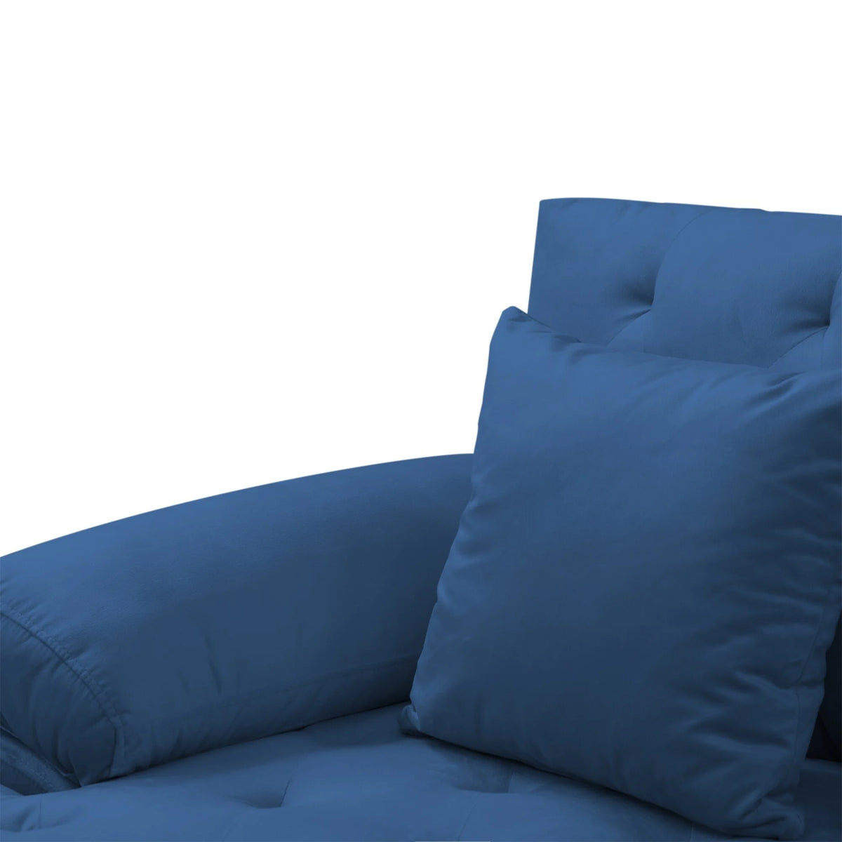 Navy Blue U-Shaped Sectional Sofa with Ottoman T30811