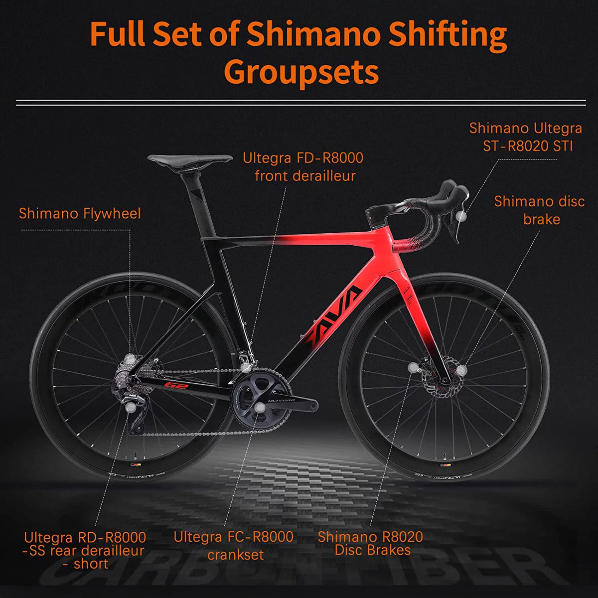 Carbon Fiber 22 Speed Road Bike J9282