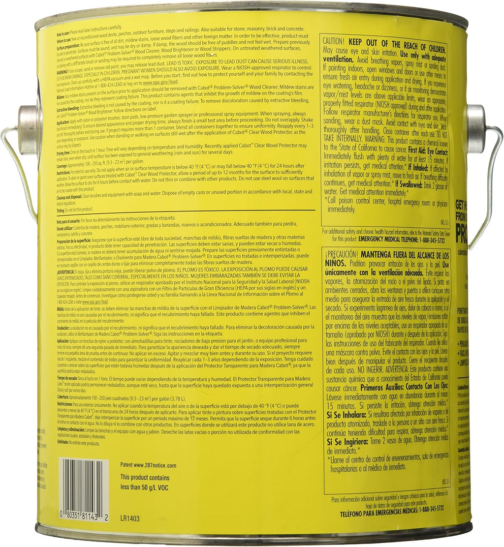 Clear Wood Protector - 1 Gallon Pack of 2 A4443