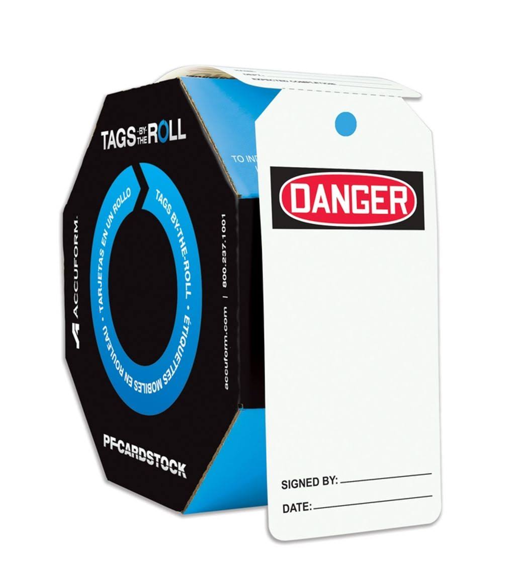 Danger Tag, Cardstock, PK250 V78346