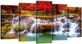 Green Dreamlike Waterfall Canvas Print Wall Art X63398