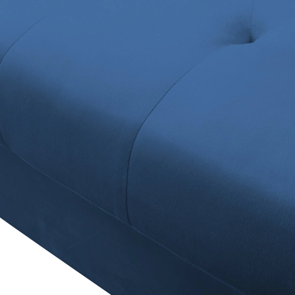 Navy Blue U-Shaped Sectional Sofa with Ottoman T30811