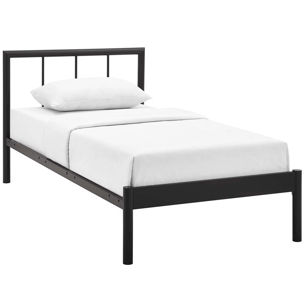 Twin Bed Frame in Brown N3576