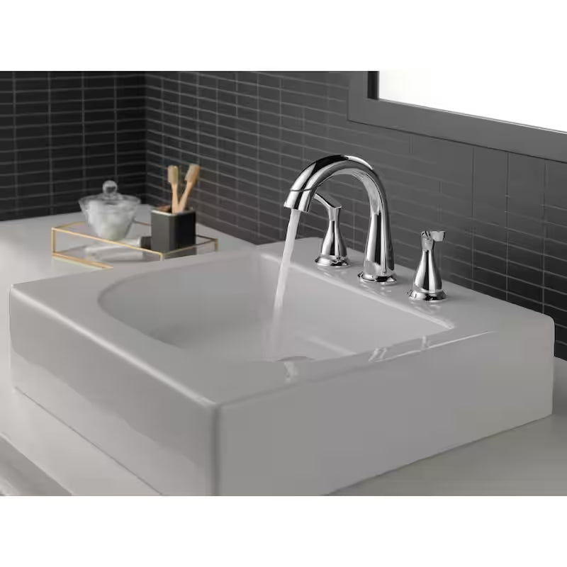8 in. Widespread 2-Handle Bathroom Faucet with Pull-Down Spout in Chrome G536