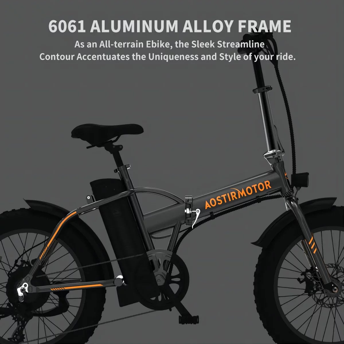 Folding 20x4 Inch Fat Tire Electric Bike with 500W Motor 36V 13AH Removable Lithium Battery T325395