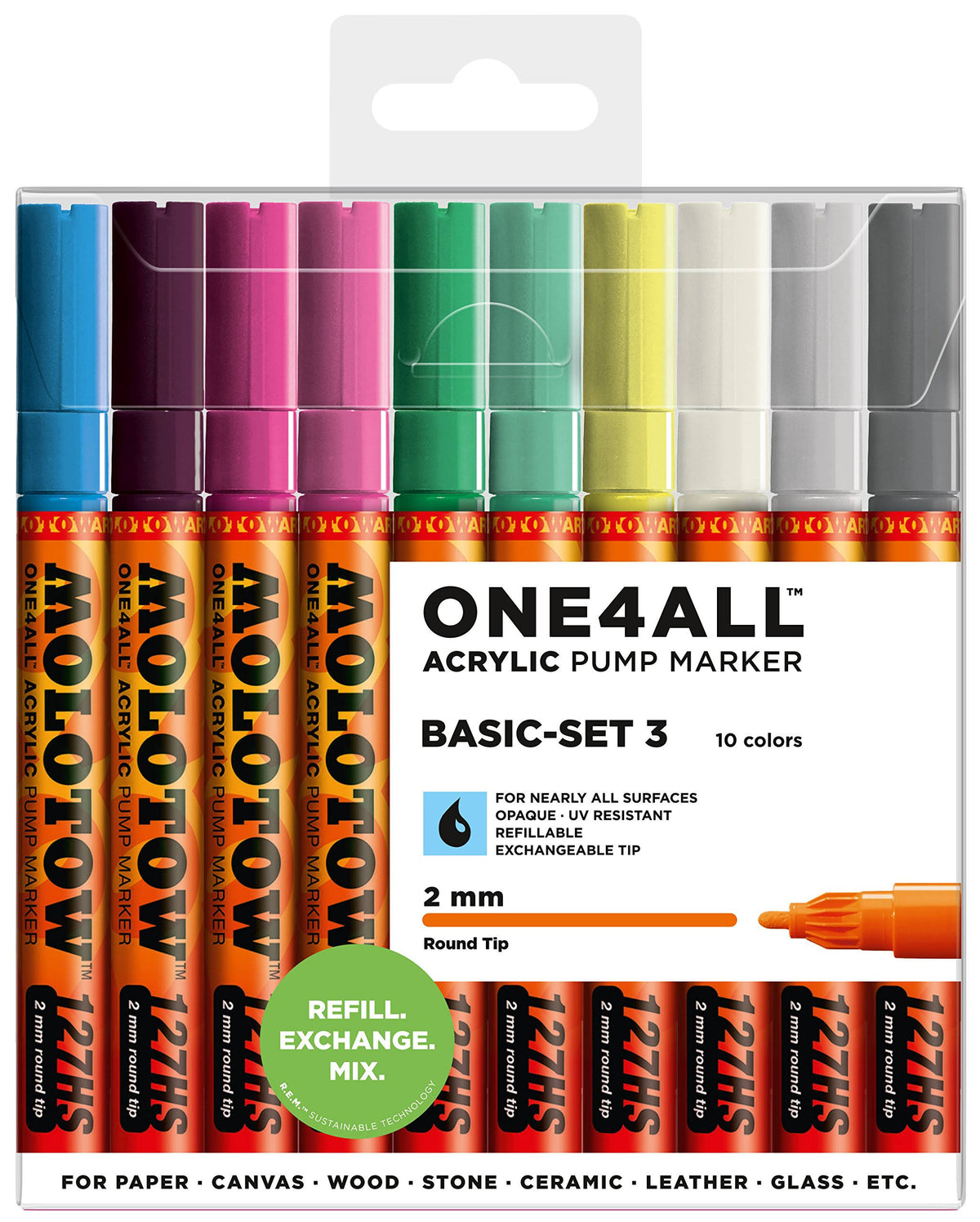 Acrylic Marker 10 Colors O744339