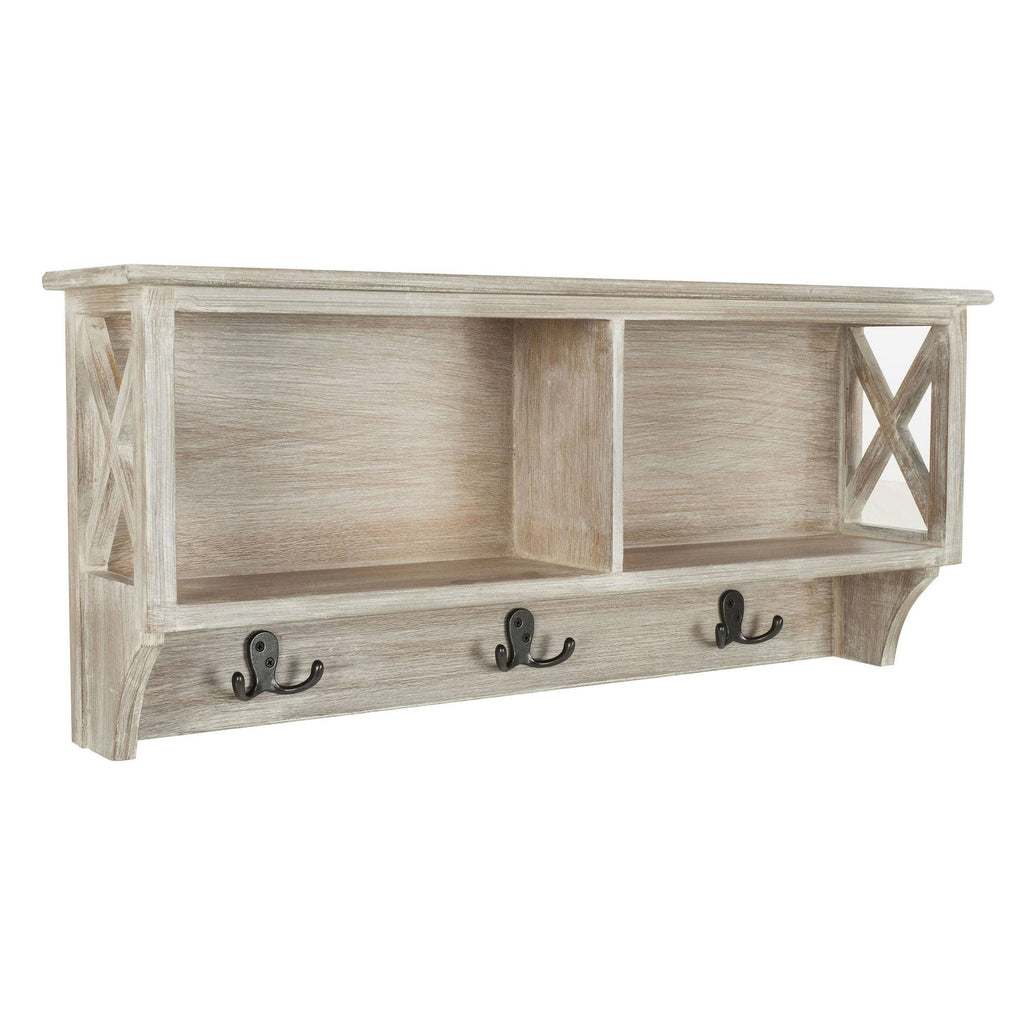 Grey Hanging Storage Wall Rack K90665