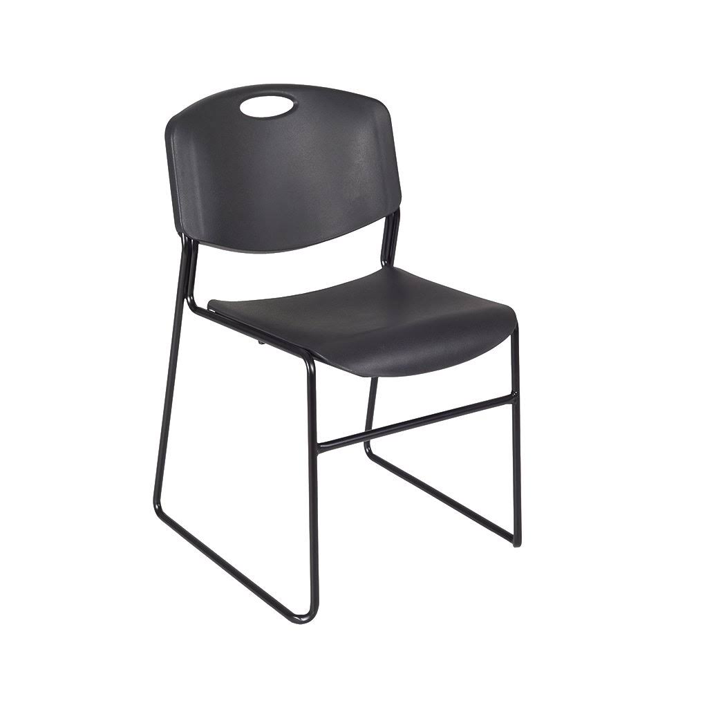 48x22 Square Breakroom Table with 4 Stack Chairs C3651
