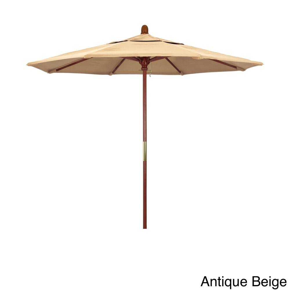 Navy Blue 7.5ft Round Wood Umbrella Q6778