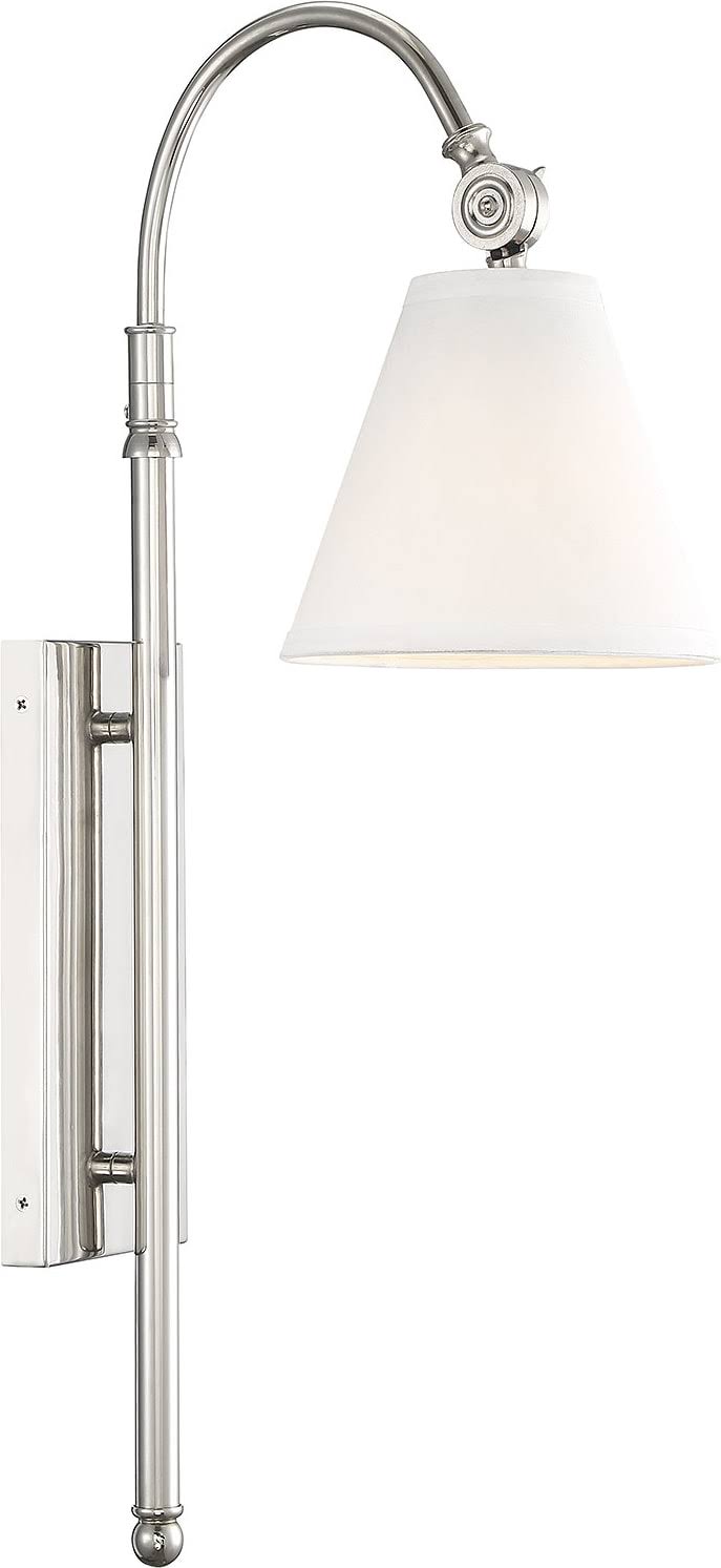 Polished Nickel Sconce E2198