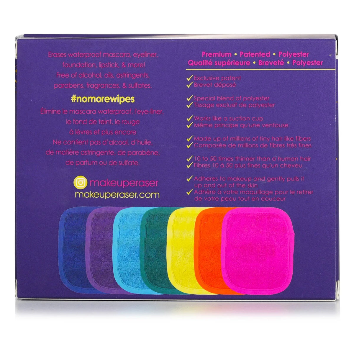 7 Day Set Mini MakeUp Eraser Cloth with Bag V862