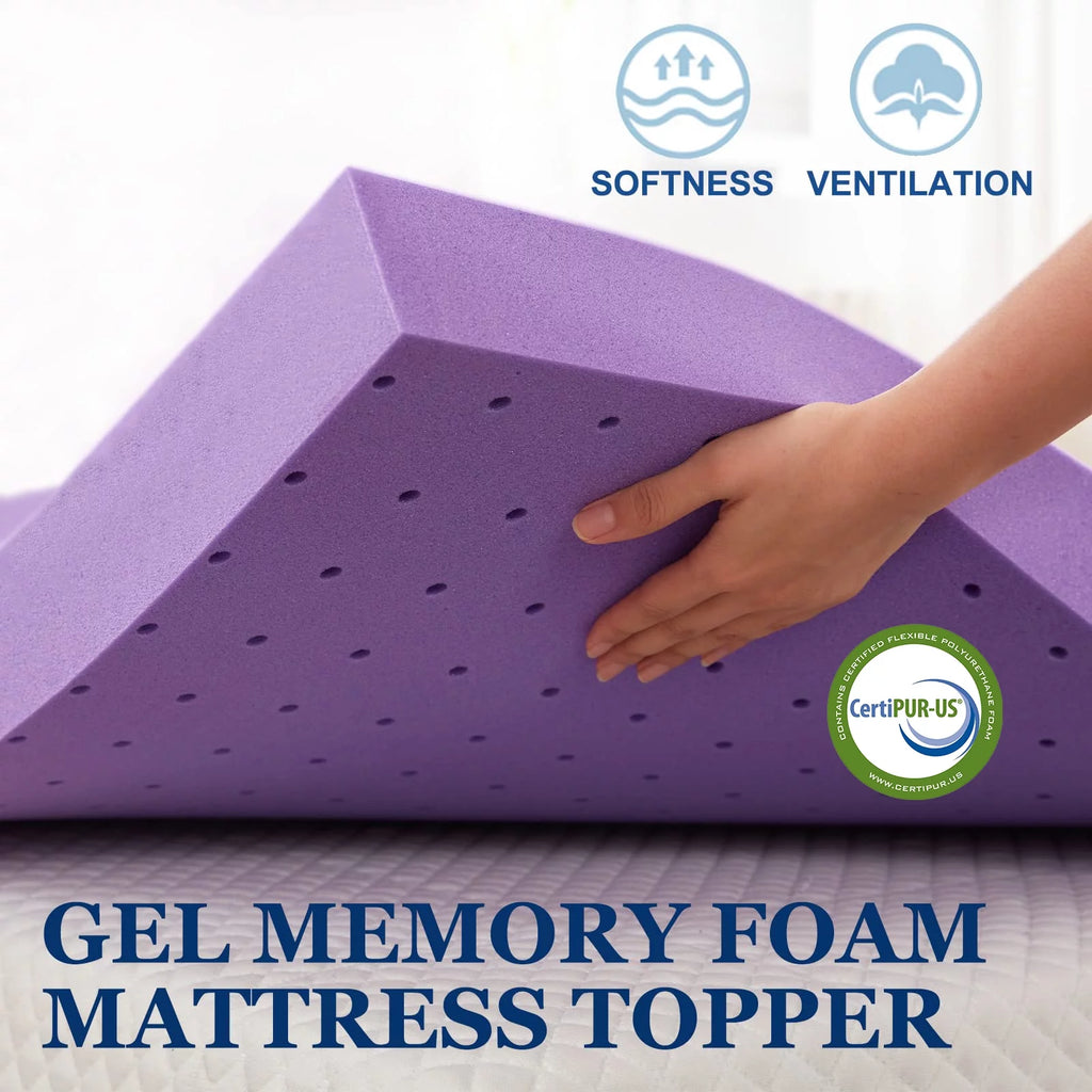 Memory Foam Mattress Topper Full Size R74102
