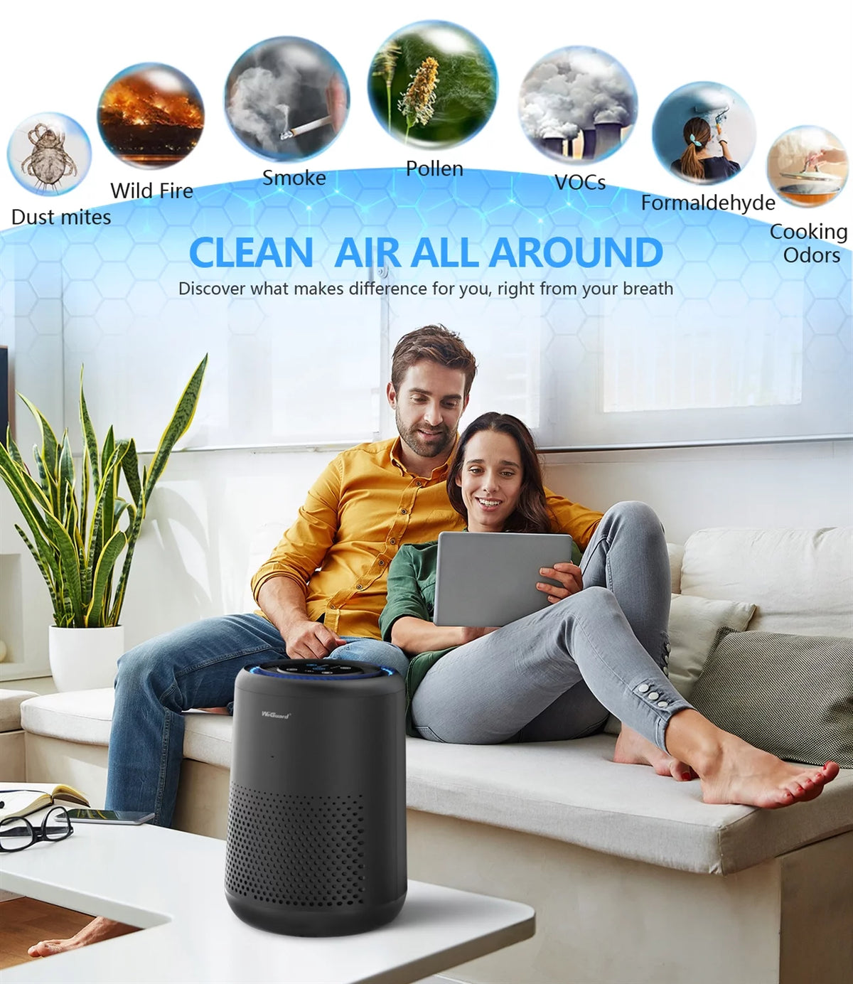 HEPA Air Purifier with H13 True HEPA Filter A3290